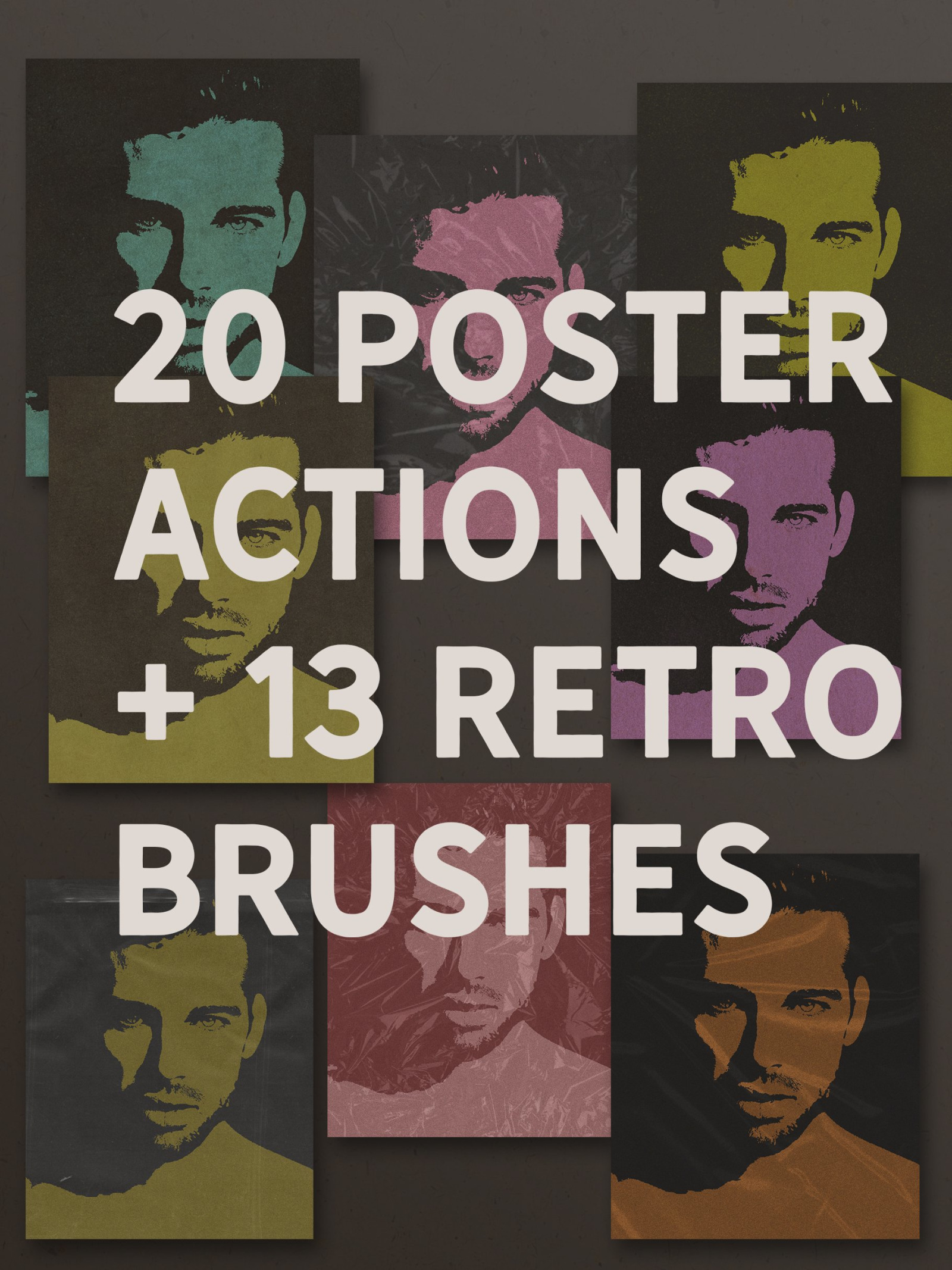 Poster Retro Color Effect Photoshop