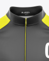 Men's Short Sleeve Cycling Jersey Mockup - Front View