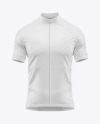 Men's Short Sleeve Cycling Jersey Mockup - Front View