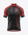 Men's Short Sleeve Cycling Jersey Mockup - Front View