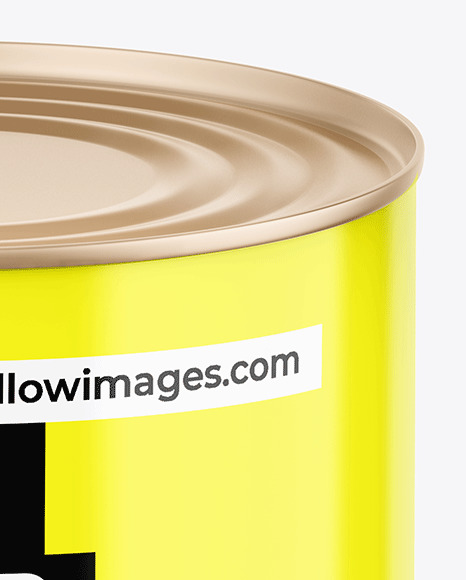 Tin Can w/ Glossy Finish Mockup