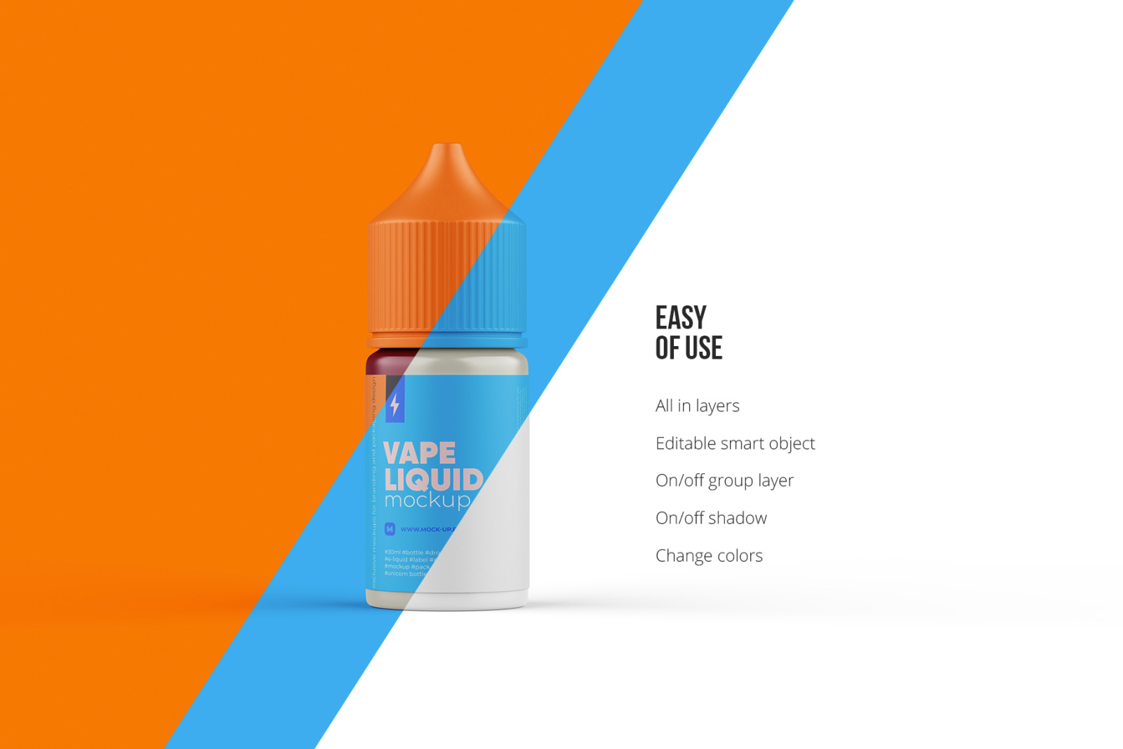 30 ml Vape Dropper Bottle Mockup - 2 PSD