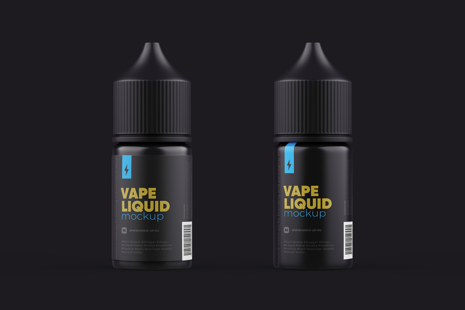 30 ml Vape Dropper Bottle Mockup - 2 PSD