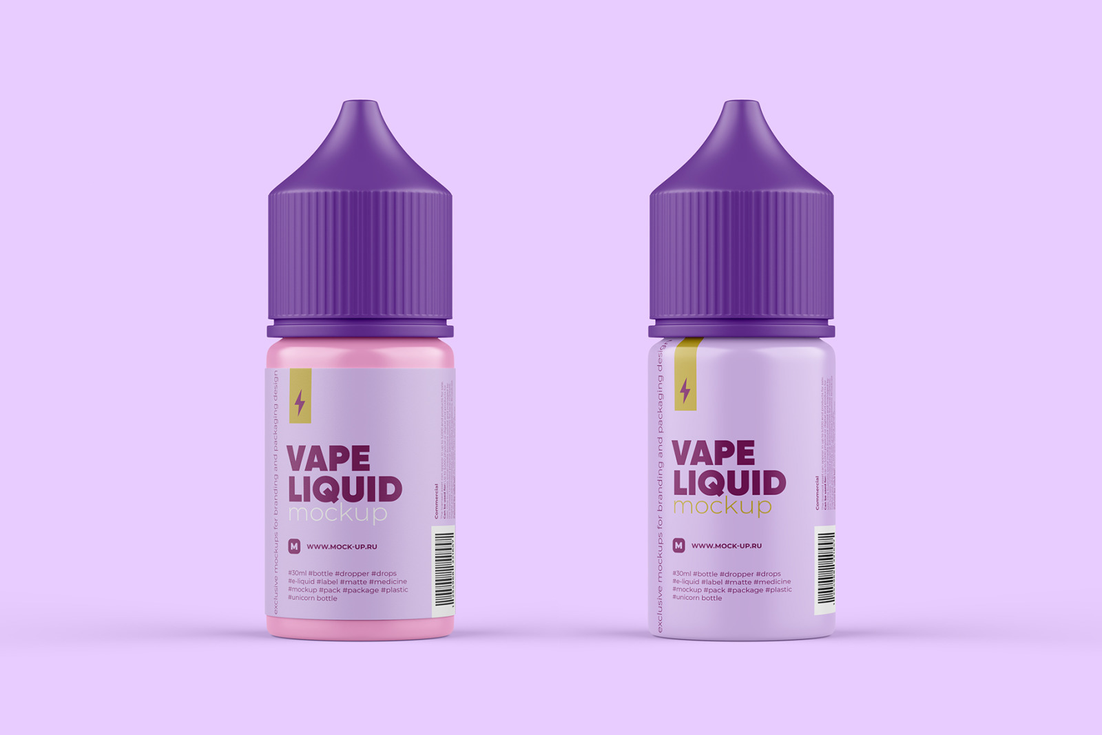 30 ml Vape Dropper Bottle Mockup - 2 PSD