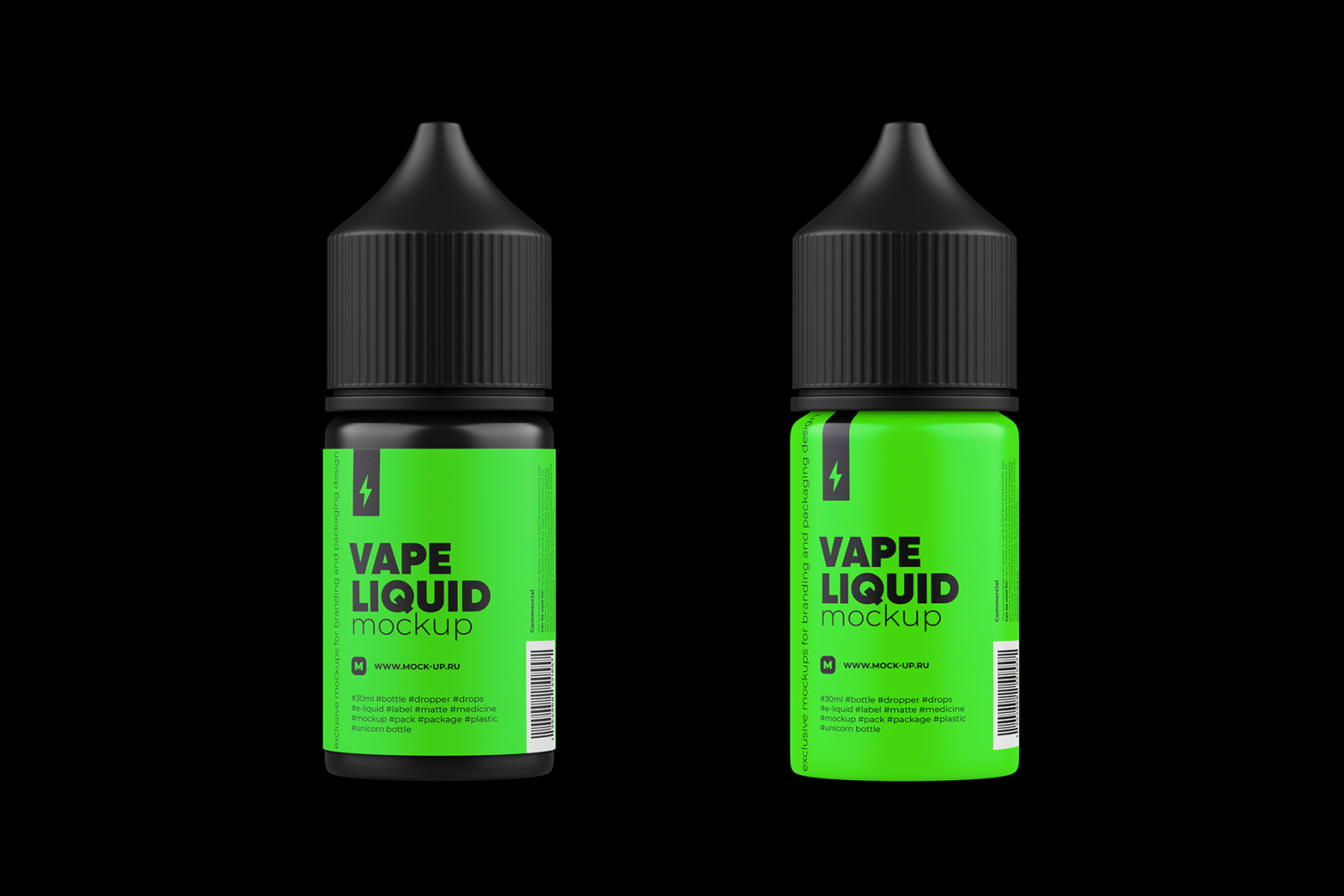 30 ml Vape Dropper Bottle Mockup - 2 PSD