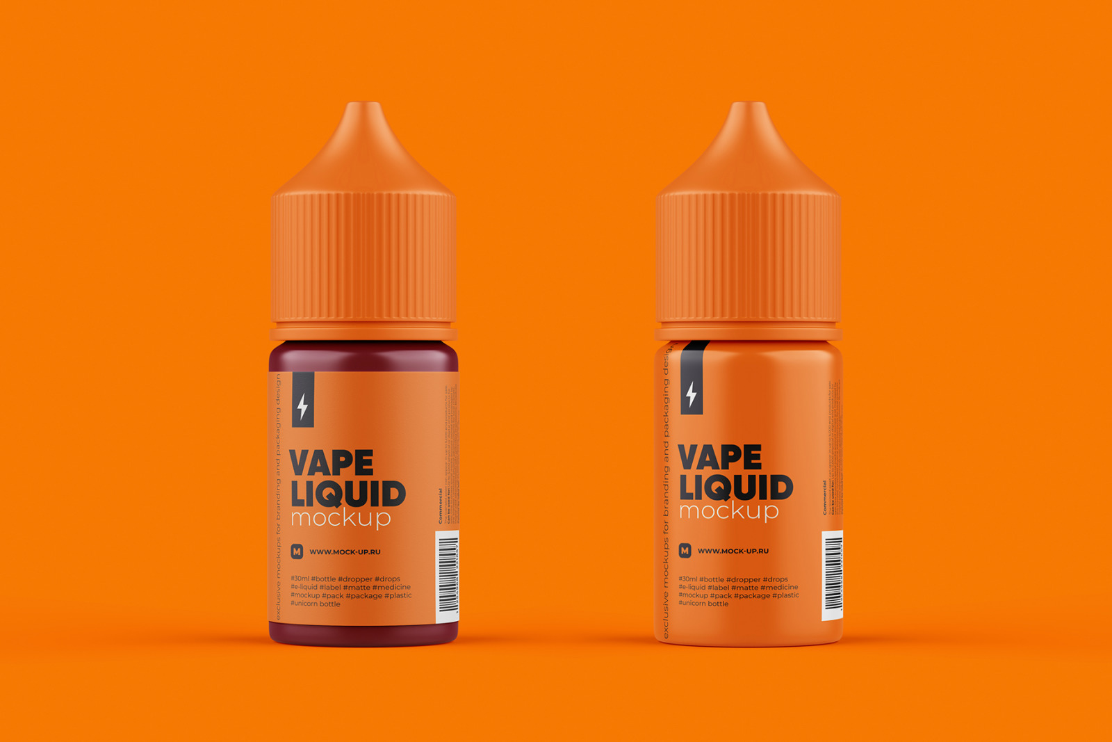 30 ml Vape Dropper Bottle Mockup - 2 PSD