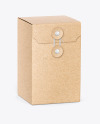 Kraft Paper Box With String Closure Mockup