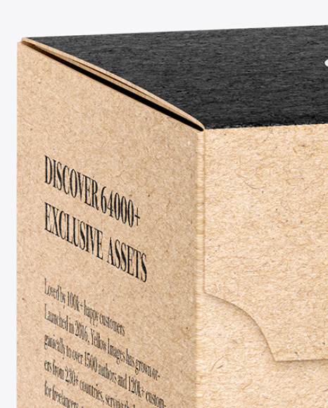 Kraft Paper Box With String Closure Mockup