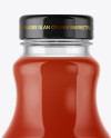 Clear Glass Bottle With Tomato Juice Mockup