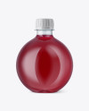 13.5Oz PET Bottle with Cherry Drink Mockup