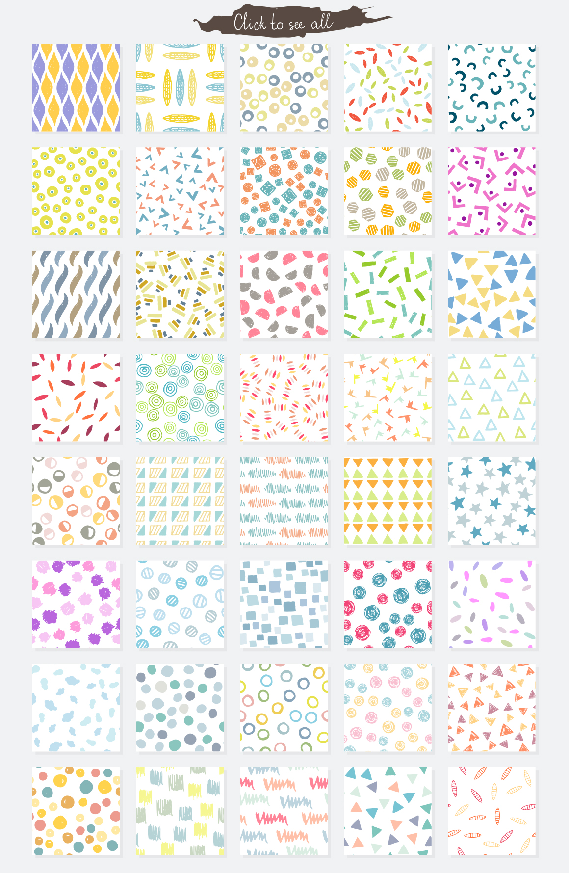 Vector seamless patterns Vector seamless patterns