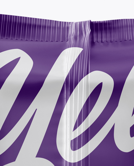 Matte Snack Bar Mockup - Back View