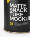 Matte Paper Tube Mockup (High-Angle Shot)