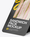 Sandwich Pack Mockup - Half Side View