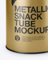 Metallic Tube Mockup (High-Angle Shot)