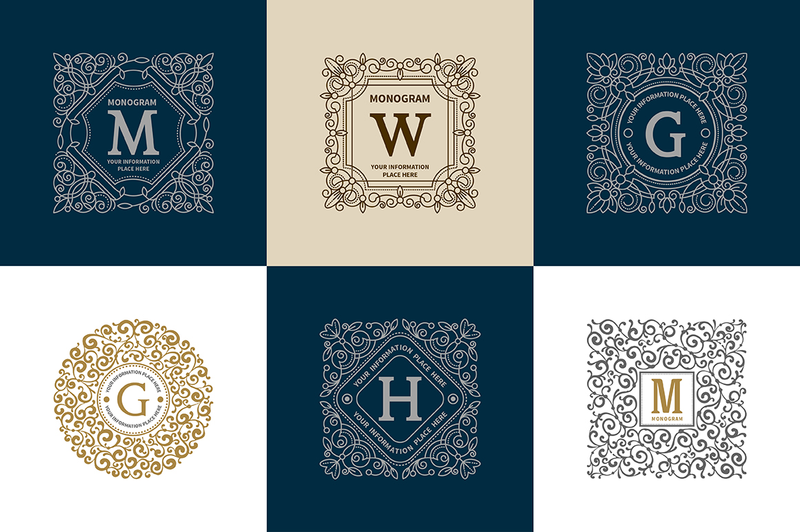 Luxury Logo Monogram set Luxury Logo Monogram set