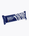 Glossy Snack Bar Mockup - Half Side Front View