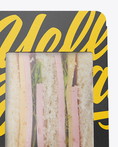 Sandwich Pack Mockup - Front, Side Views