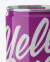 Two 250ml Aluminium Cans W/ Glossy Finish Mockup