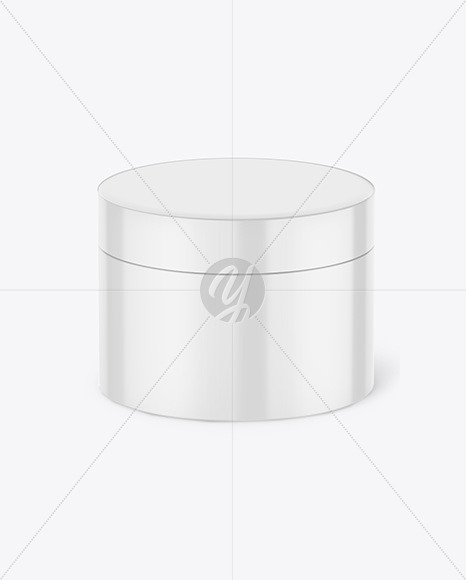 Glossy Cosmetic Jar Mockup