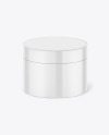 Glossy Cosmetic Jar Mockup