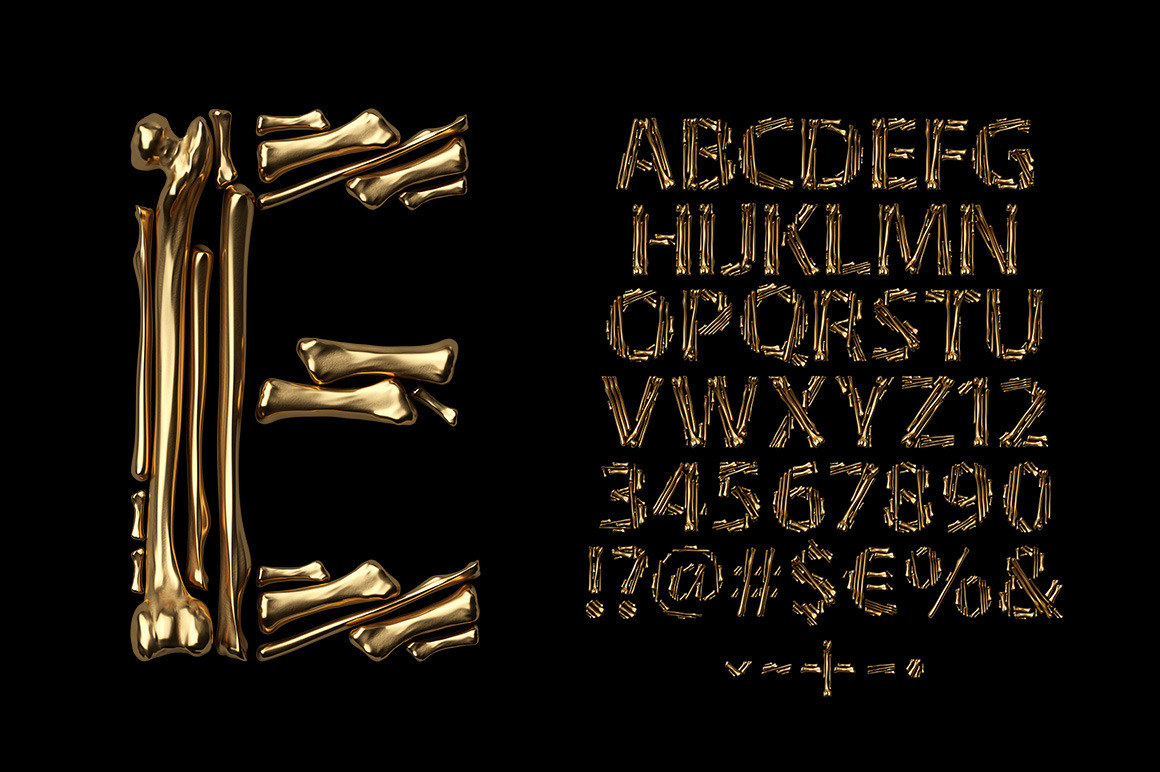 Golden Bones Font Golden Bones Font