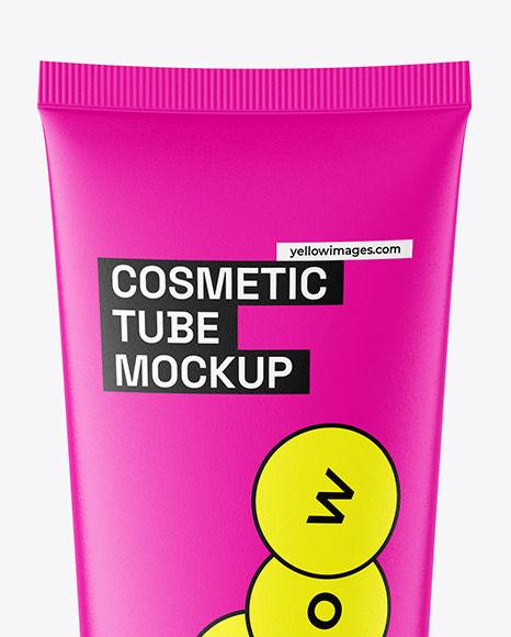 Matte Cosmetic Tube Mockup