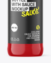 Glossy Sauce Bottle Mockup