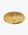 Golden Coin Mockup