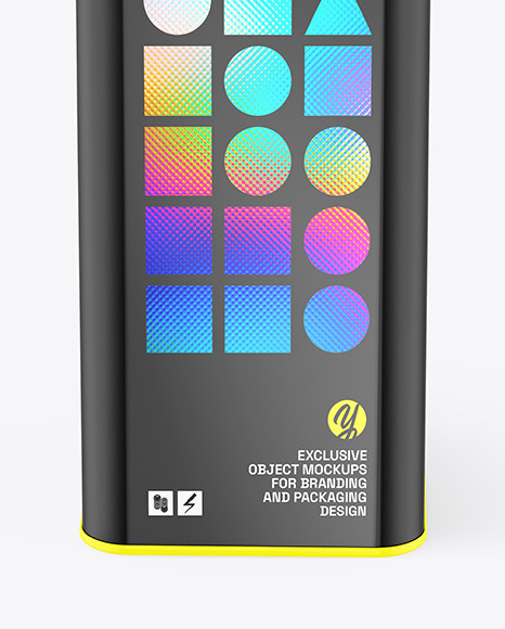 Glossy Square Tube Mockup