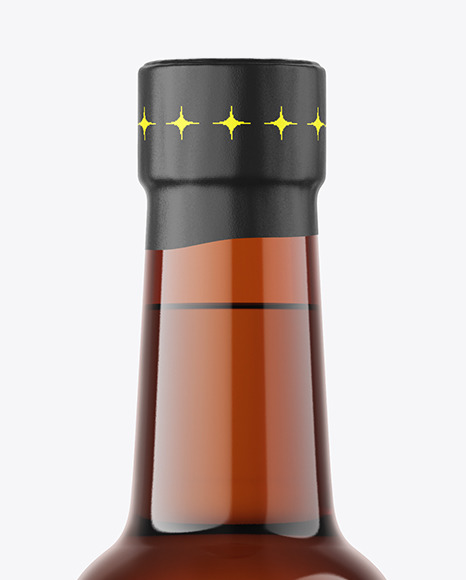 Amber Sauce Bottle Mockup