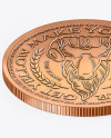 Bronze Coin Mockup