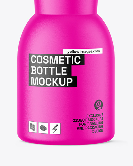 Matte Cosmetic Bottle Mockup Matte Cosmetic Bottle Mockup