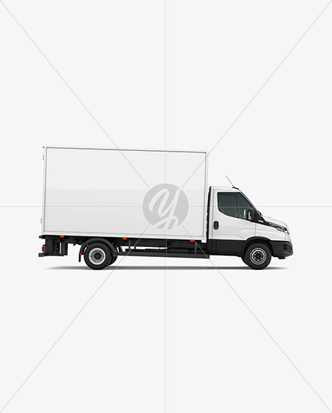 Box Truck Mockup - Side View