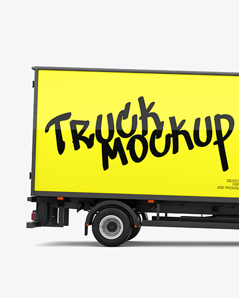 Box Truck Mockup - Side View