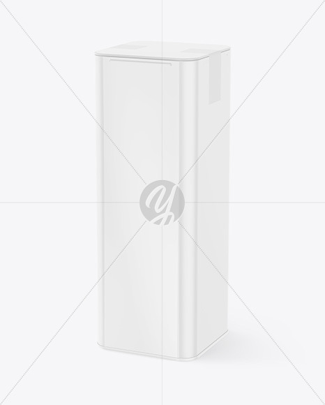 Glossy Square Tube Mockup