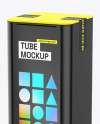 Glossy Square Tube Mockup