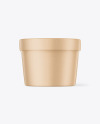 Kraft Ice Cream Cup w/ Label Mockup