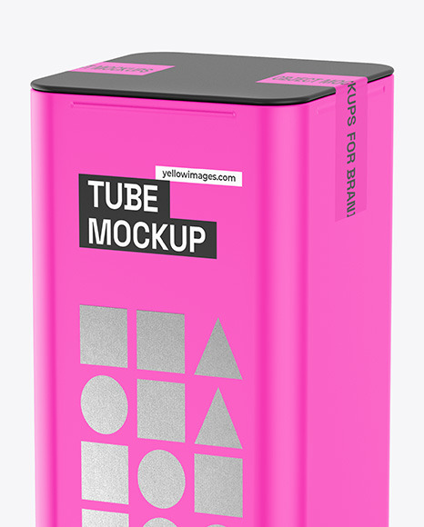 Matte Square Tube Mockup