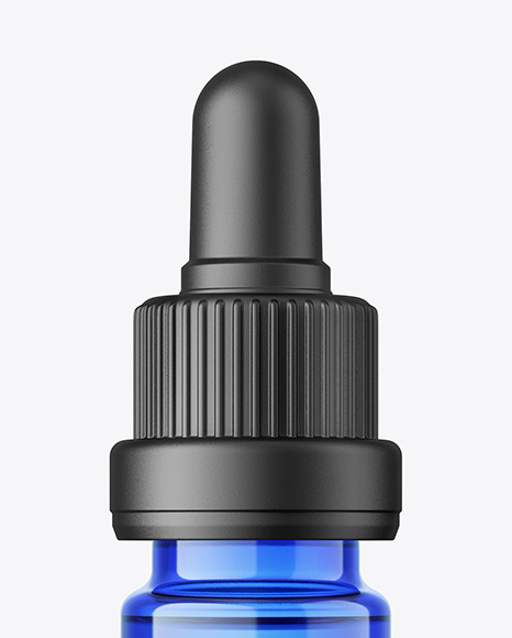 5ml Dropper Blue Bottle Mockup