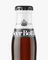 Dark Amber Glass Beer Bottle Mockup