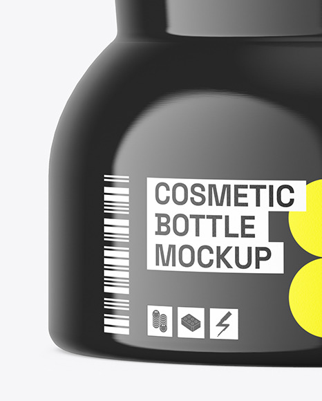 Glossy Cosmetic Bottle Mockup