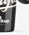 Glossy Mug w/ Coffee Splash Mockup