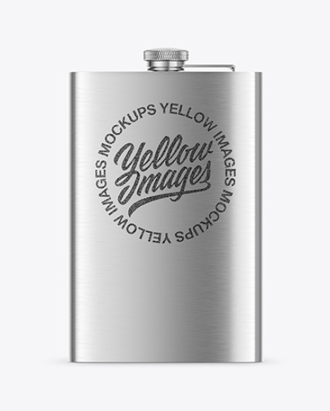 Steel Flask Mockup