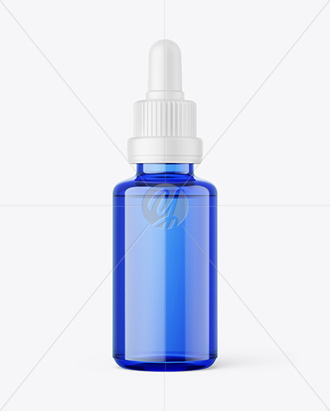 30ml Dropper Blue Bottle Mockup