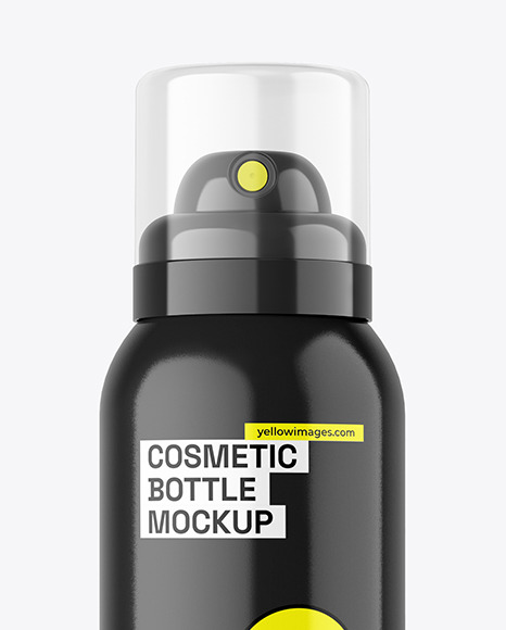 Glossy Spray Bottle Mockup