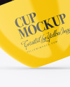 Glossy Cup w/ Coffee Splash Mockup