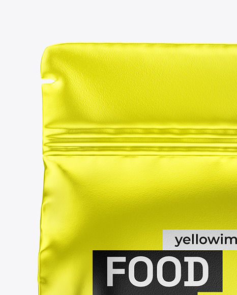 Metallic Food Bag Mockup