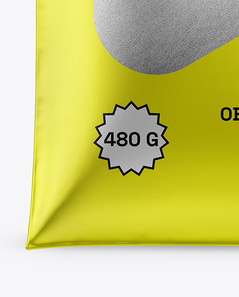 Metallic Food Bag Mockup