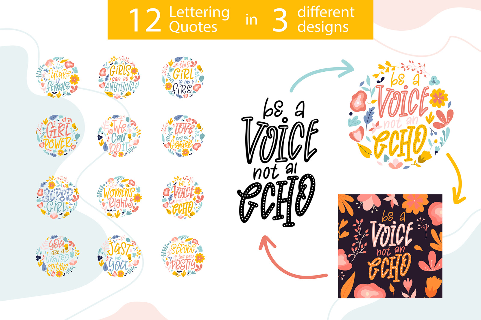 Girl Power - Lettering quotes Girl Power - Lettering quotes